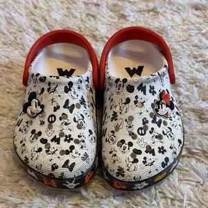 Kids' Disney Mickey & Minnie Mouse Crocs- Red and White